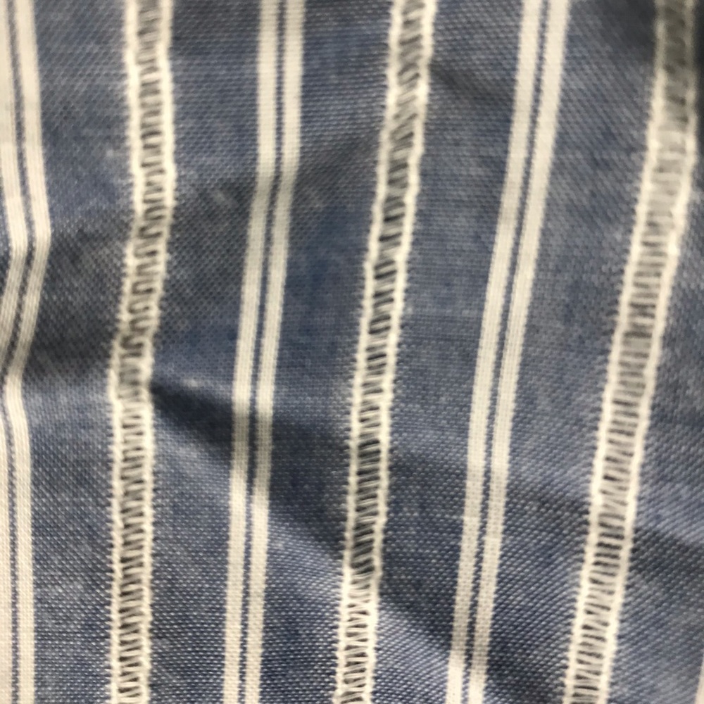 PLEIONE Cold Shoulder Button Up Stripe Top XLP - Picture 7 of 8